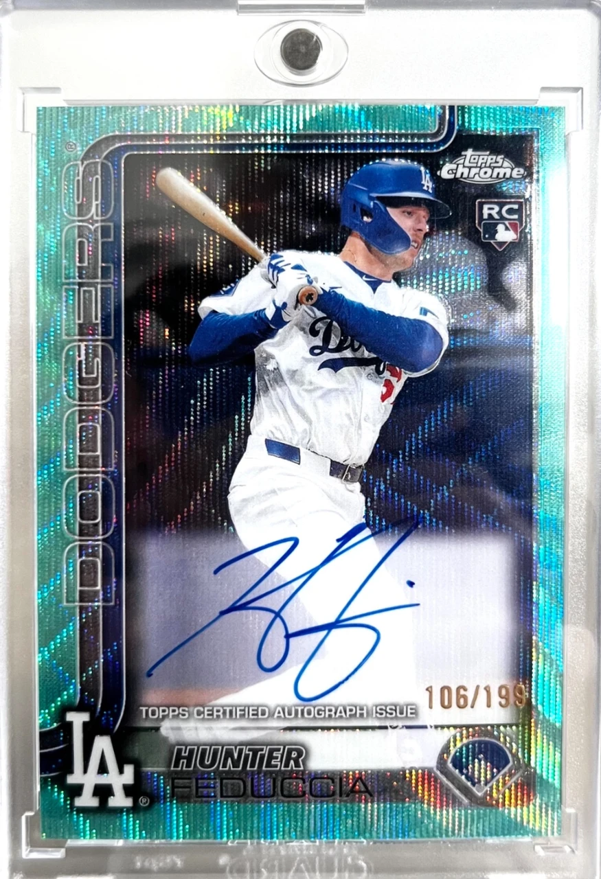 Topps Chrome Hunter Feduccia Rookie Autograph