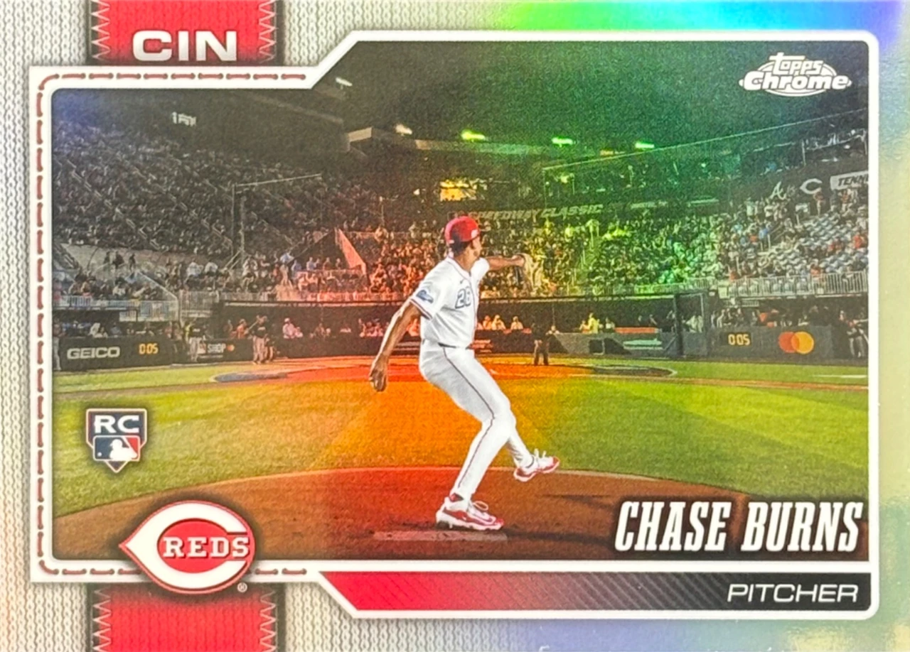 2026 Topps Chrome Chase Burns Image Variation