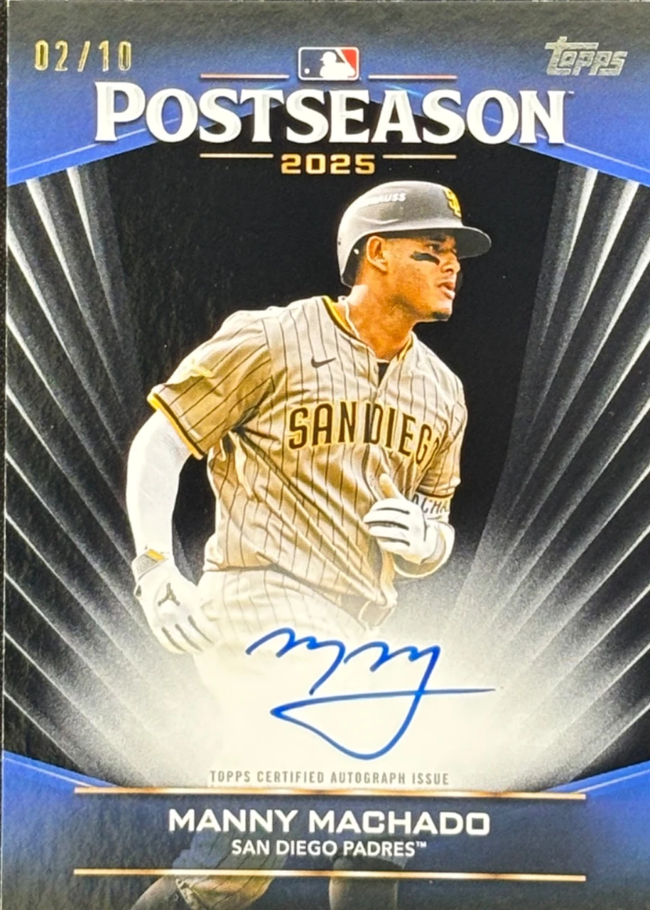 2025 Topps Postseason Manny Machado Autograph