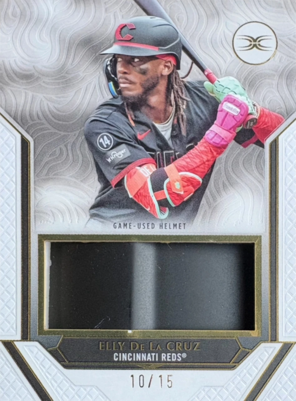2025 Topps Definitive Collection Definitive Helmet Collection エリー・デラクルーズ #DHC-ED Game-Used Helmet Relic 10/15