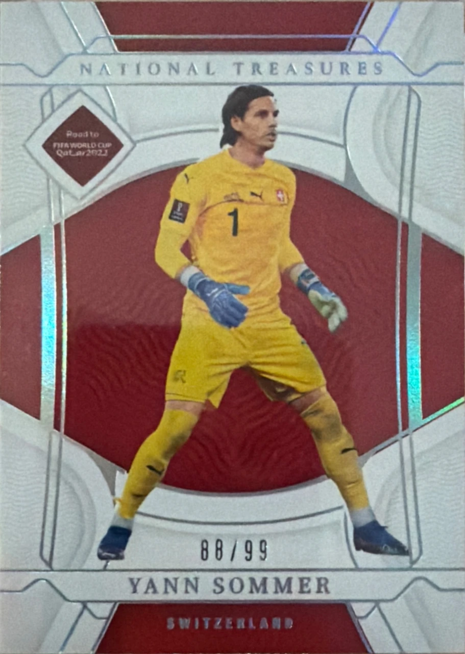 2022 Panini National Treasures Road to FIFA World Cup Yann Sommer