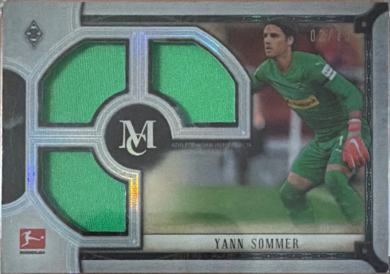 2018/19 Topps Museum Collection Bundesliga Triple Relic Yann Sommer