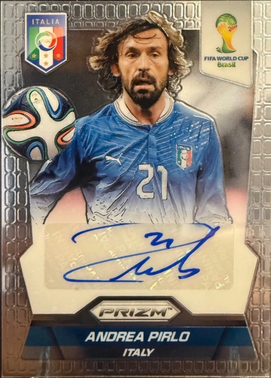 2014 Panini Prizm World Cup Signatures Andrea Pirlo