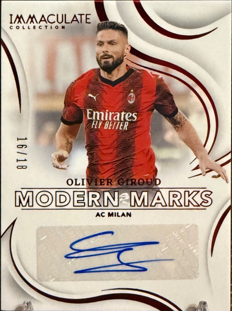 2024-25 Panini Immaculate Collection Modern Marks Olivier Giroud