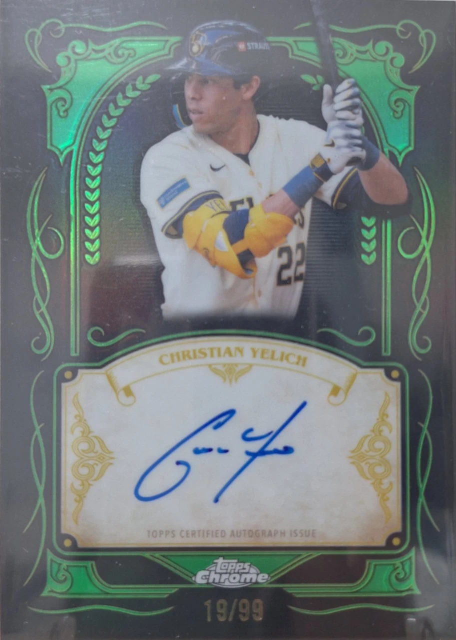 2026 Topps Chrome Christian Yelich Ink Strokes Autograph