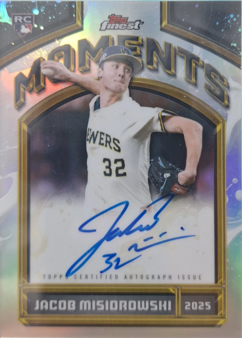 2026 Topps Finest Moments Jacob Misiorowski Autograph