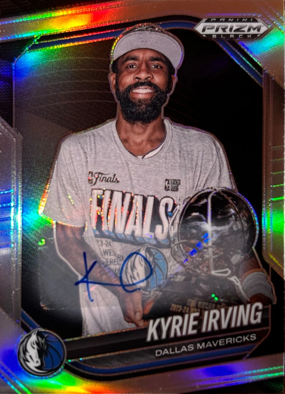 2024-25 Panini Prizm Black Basketball No. 72 Kyrie Irving Autograph