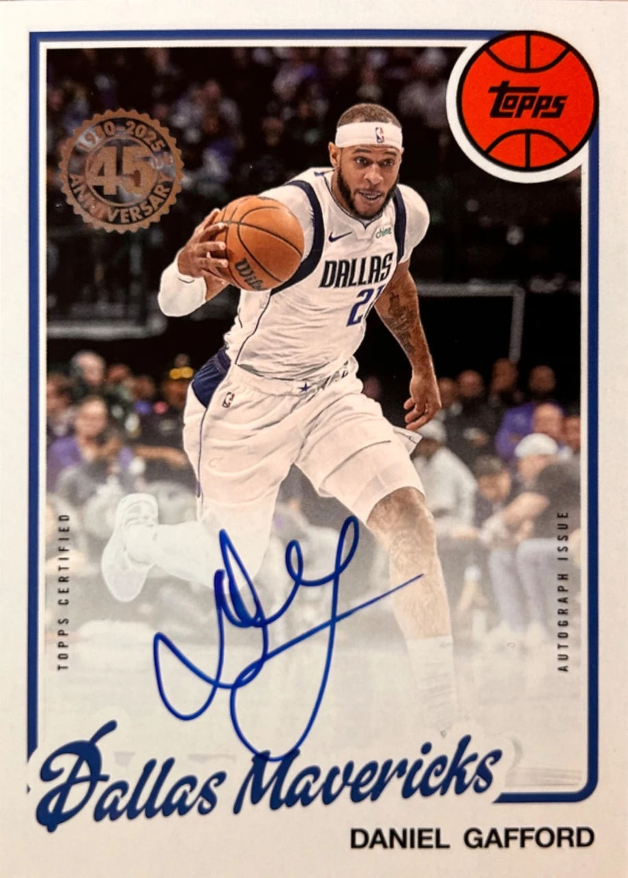2024-25 Topps Basketball 1980-81 Topps Basketball Autographs Danniel Gaford