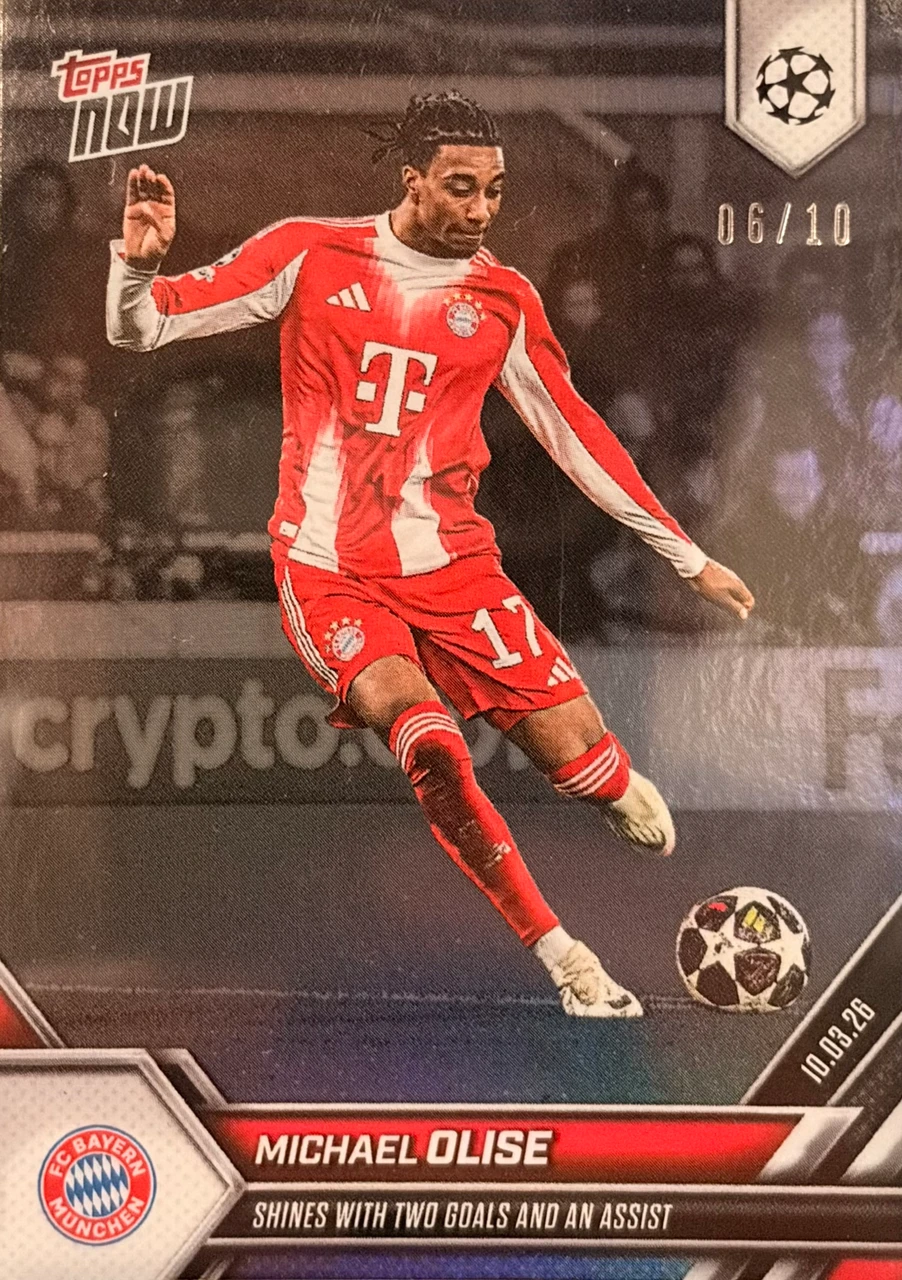 2025-26 Topps NOW UEFA Champions League Michael Olise /10