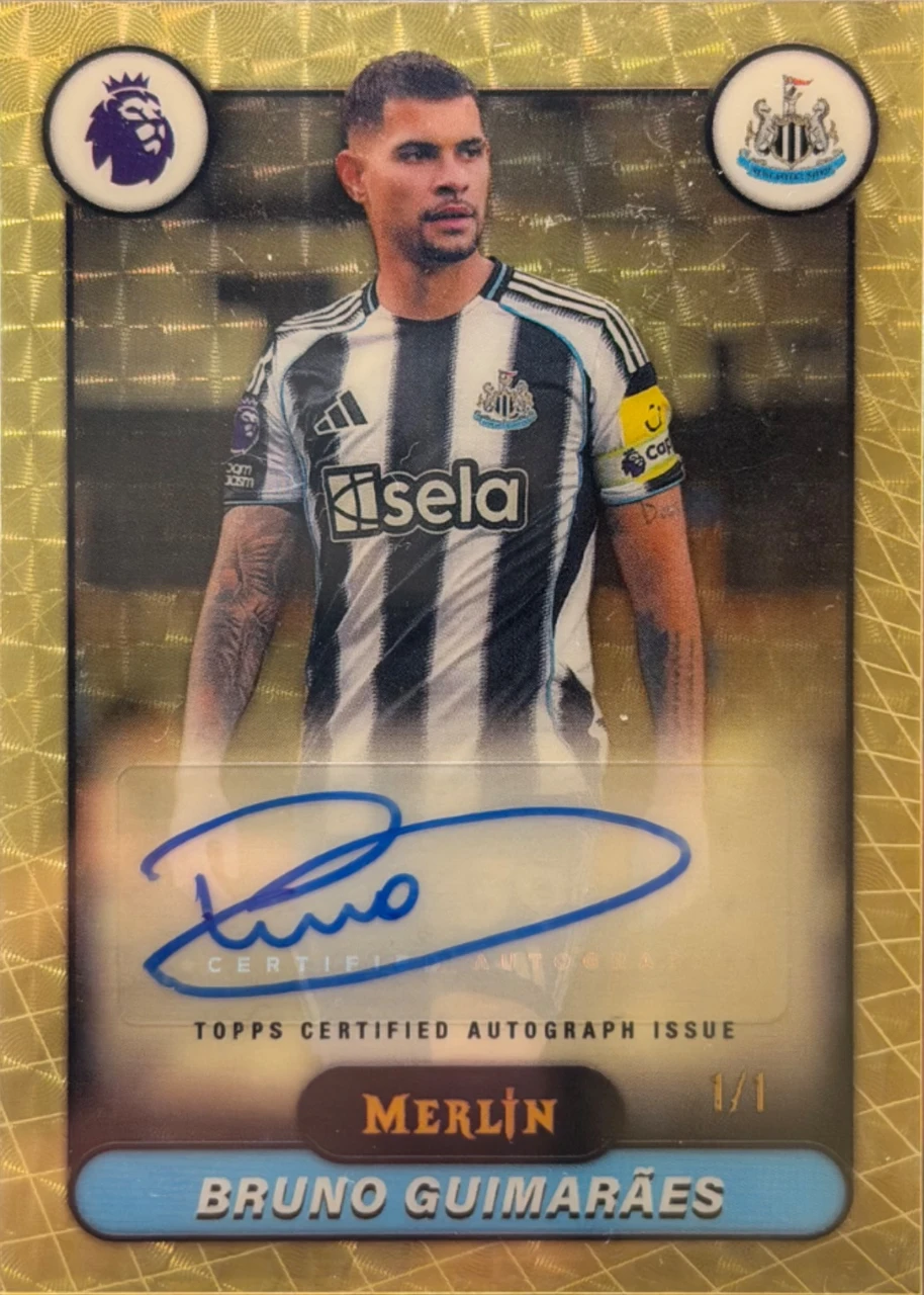 2023-24 Topps Merlin Bruno Guimarães Autograph 1/1