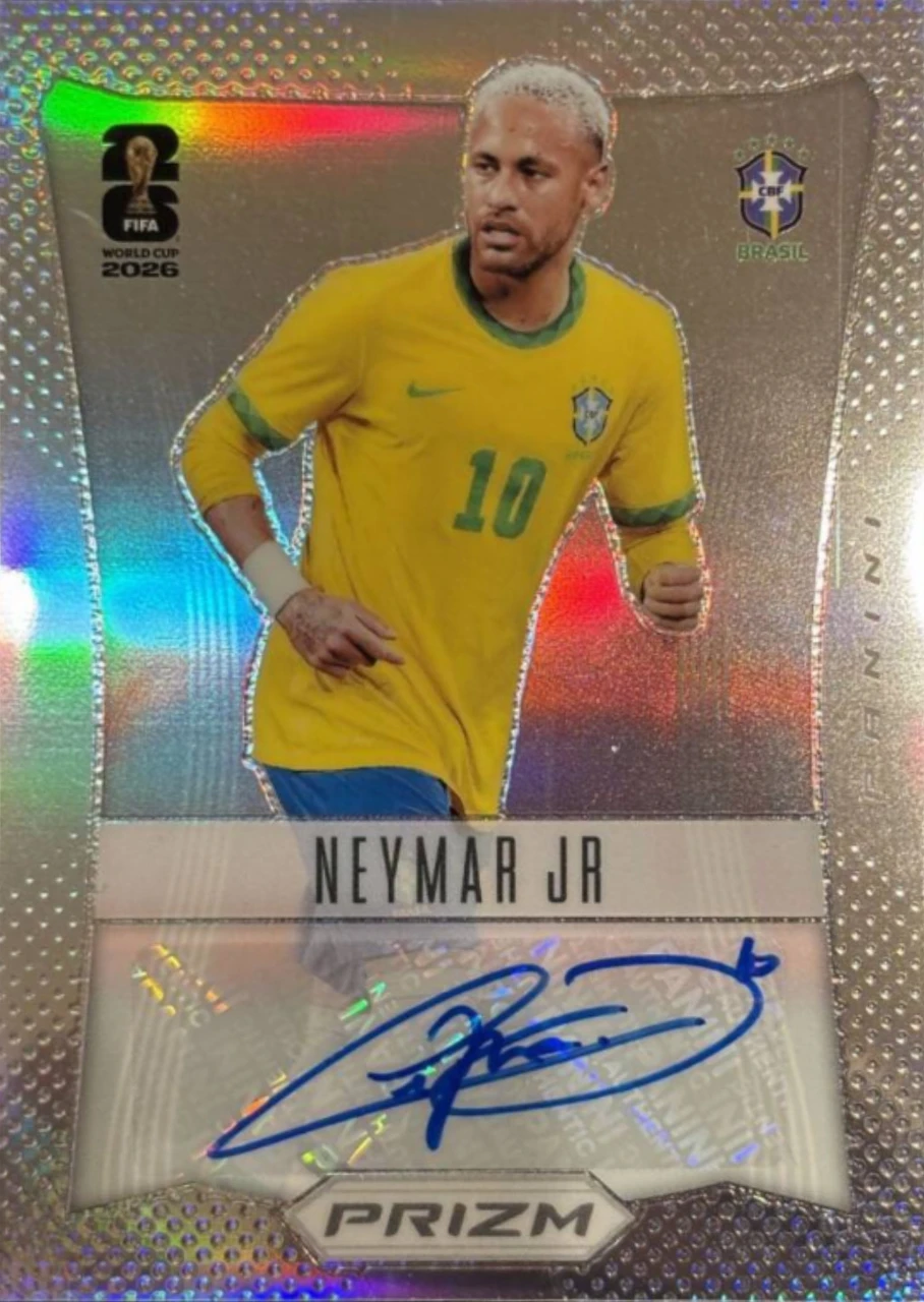 2026 Panini Prizm World Cup Neymar Jr. Flashback Auto Silver Prizm /75