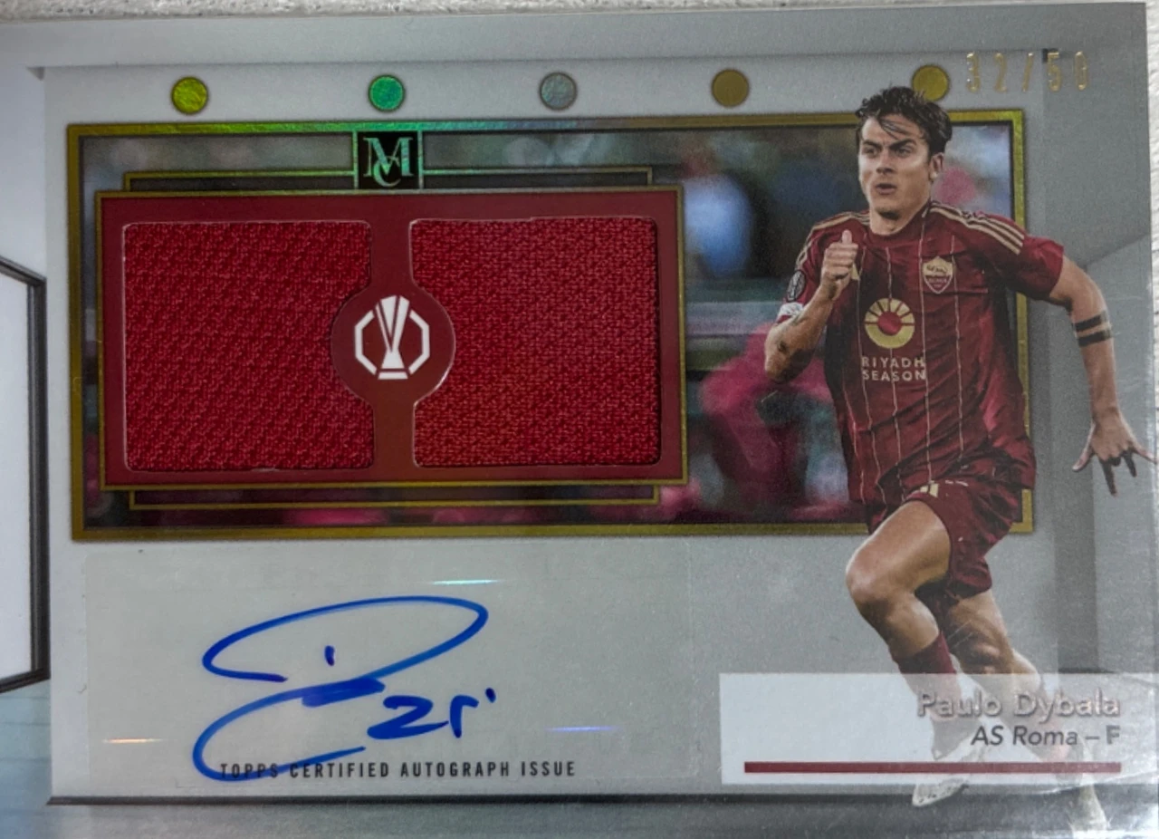 2023-24 Topps Museum Collection Paulo Dybala Autograph Relic