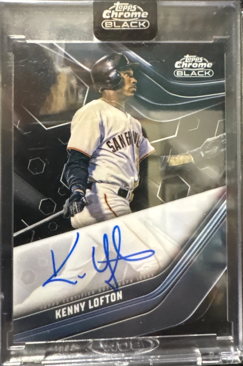 2023 Topps Chrome Black Autographs Kenny Lofton #CBA-KLO（ケニー・ロフトン 直筆サインカード）