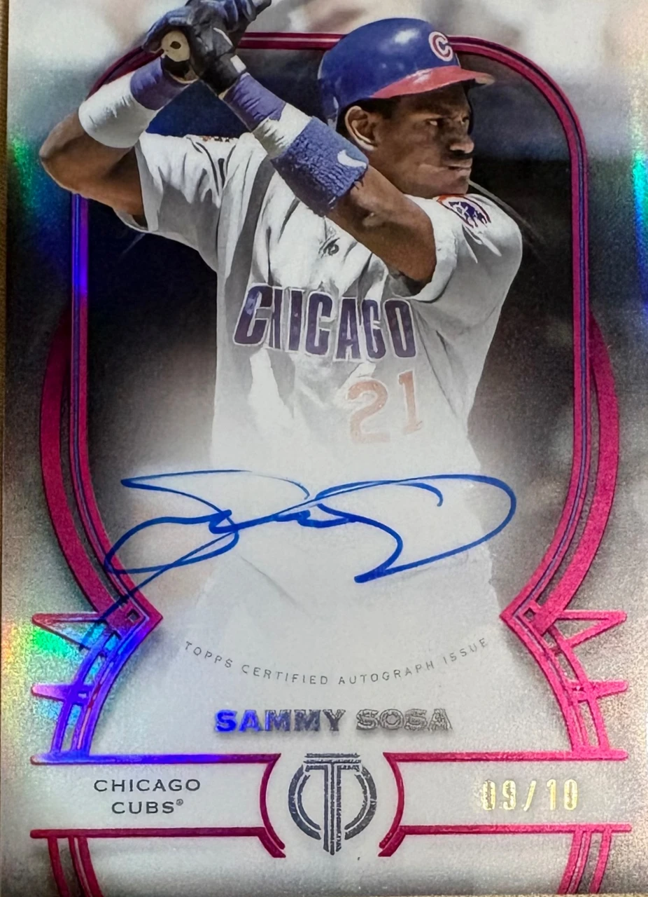 2026 Topps Tribute Baseball Autographs Sammy Sosa Red /10