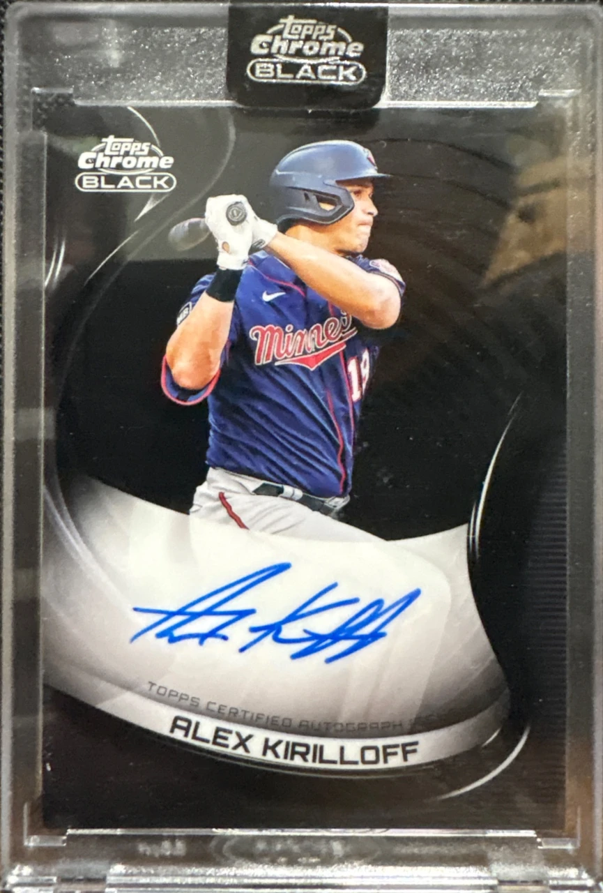 2021 Topps Chrome Black Autographs #CBA-AK Alex Kirilloff