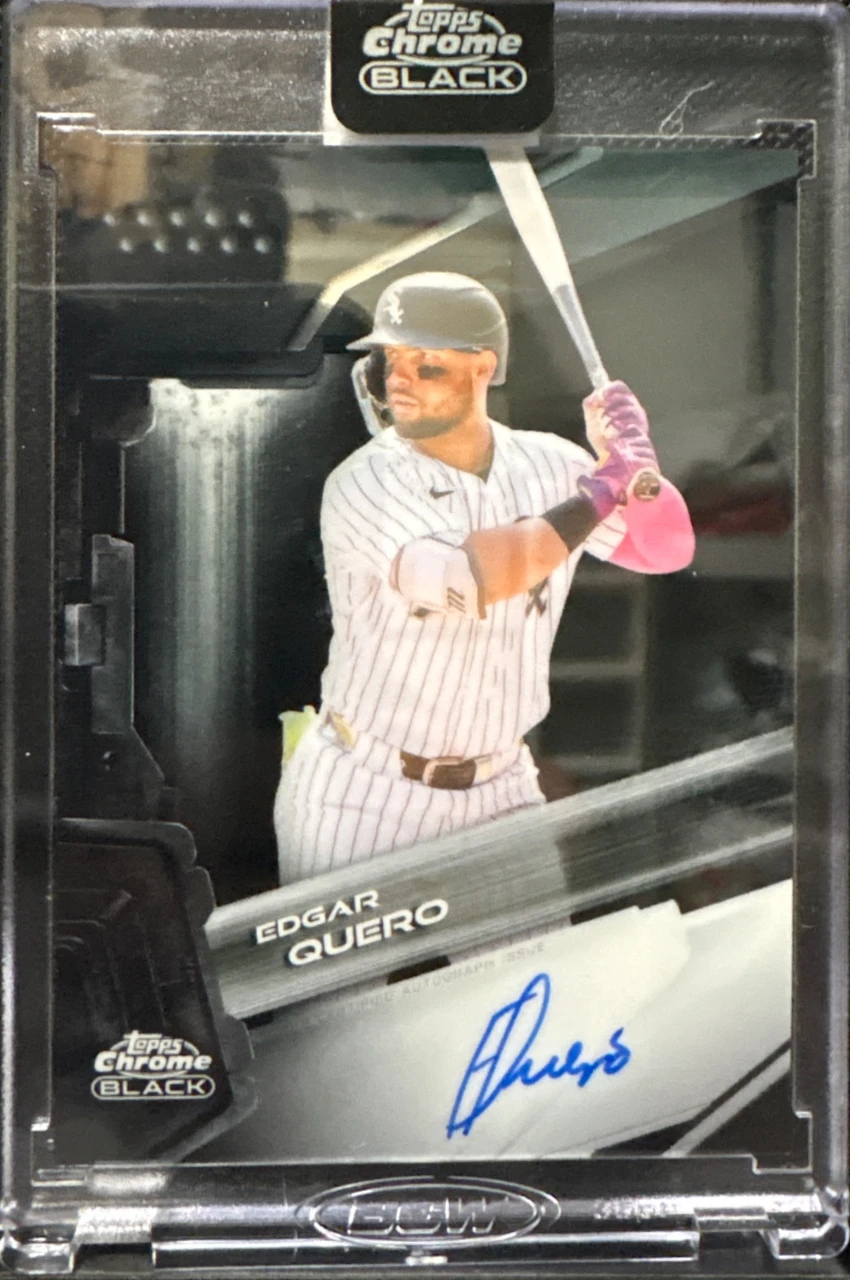 2026 Topps Chrome Black Autographs Edgar Quero #CBA-EQ（エドガー・クエロ 直筆サインカード）