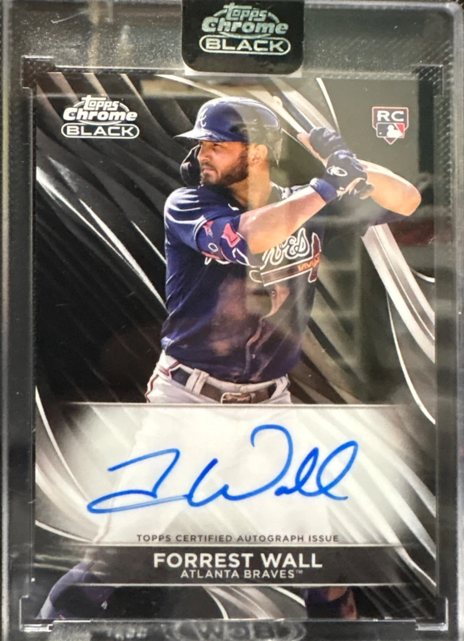 2024 Topps Chrome Black Autographs Forrest Wall RC #CBA-FW（フォレスト・ウォール ルーキー直筆サインカード）