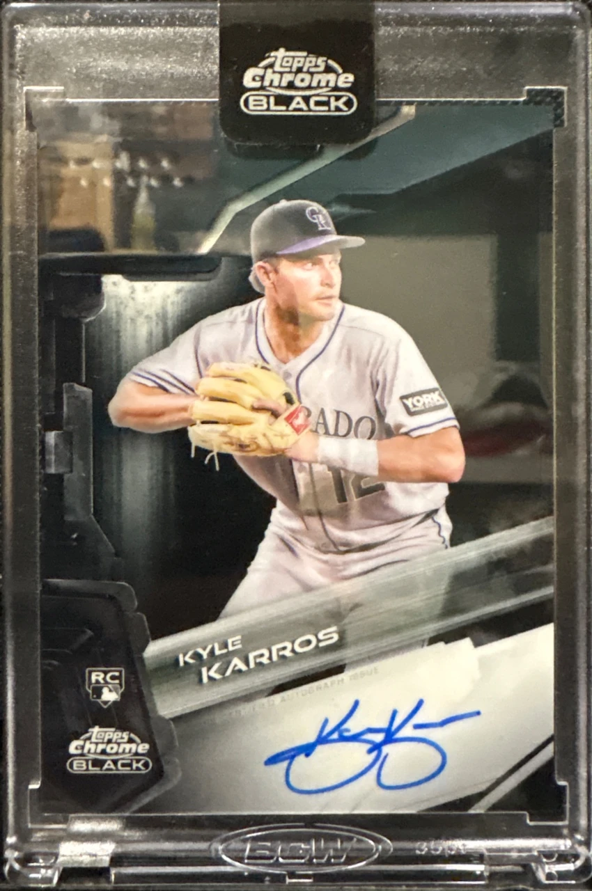 2026 Topps Chrome Black Autographs Kyle Karros RC（カイル・キャロス ルーキー直筆サインカード）