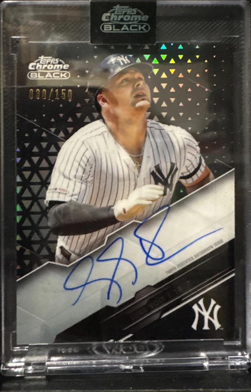 2020 Topps Chrome Black Autographs Refractor Luke Voit（シリアルナンバー: 030/150）