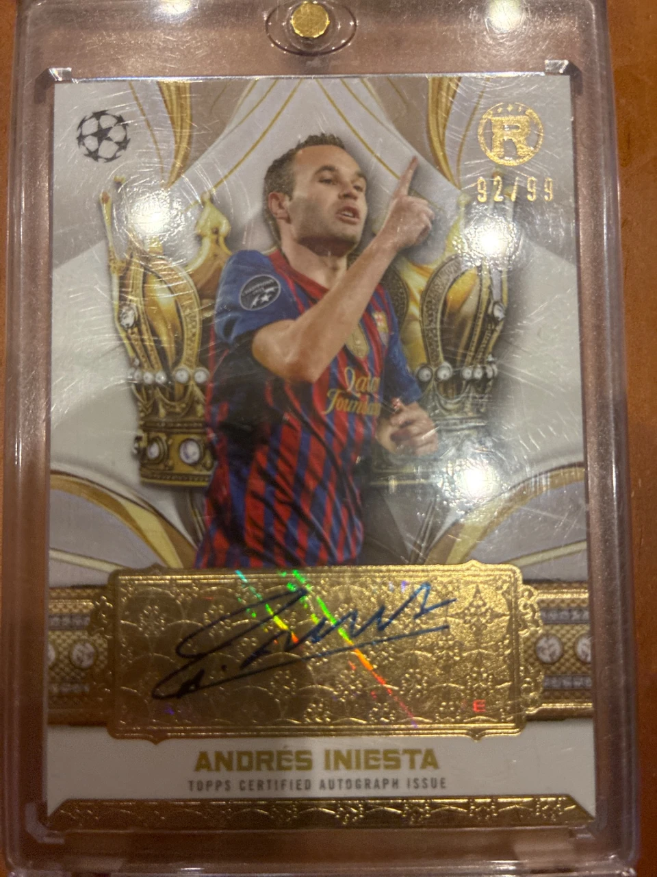 Andres Iniesta topps reverence 92/99