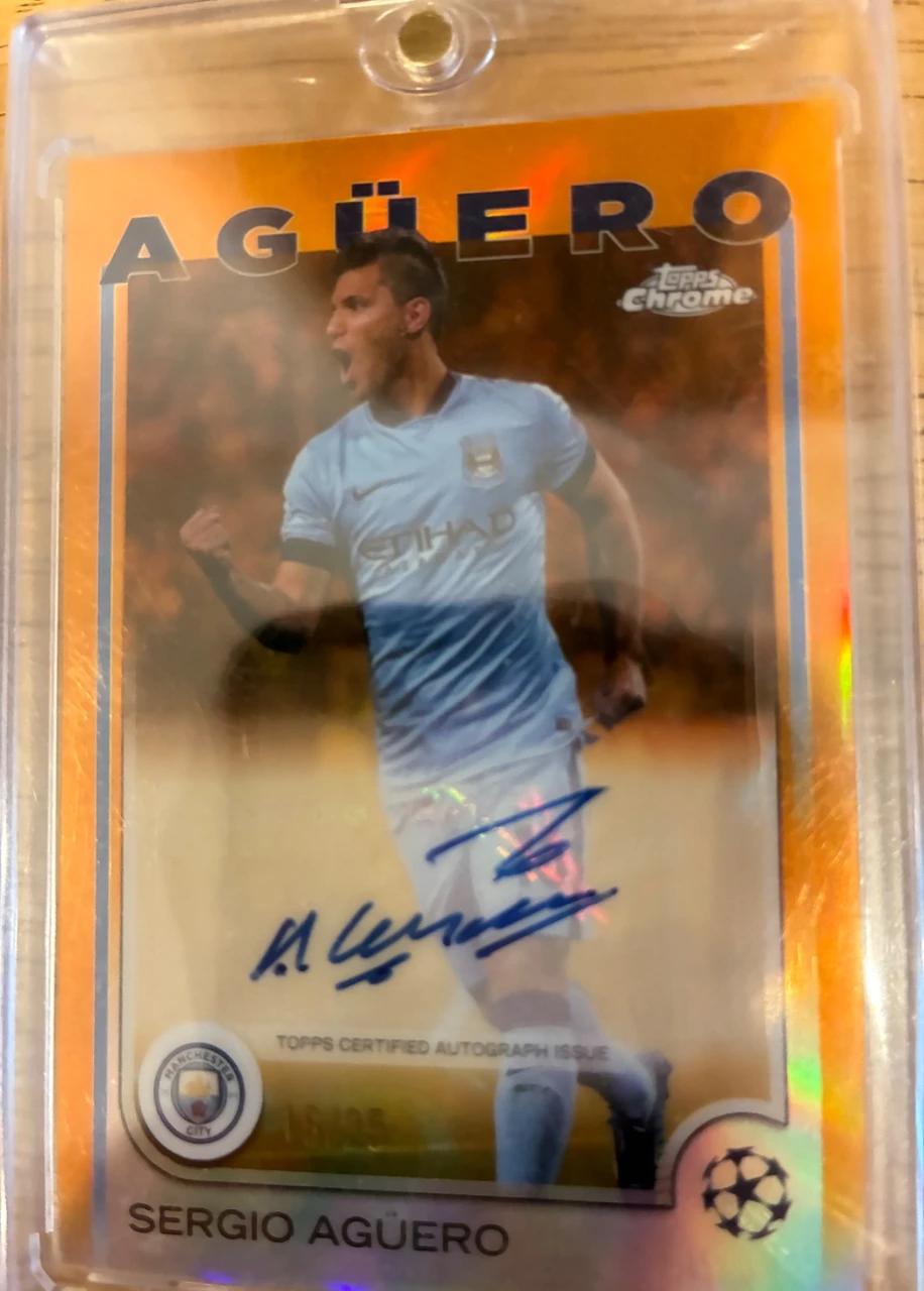 Sergio Aguero topps chrome24-25、16/25