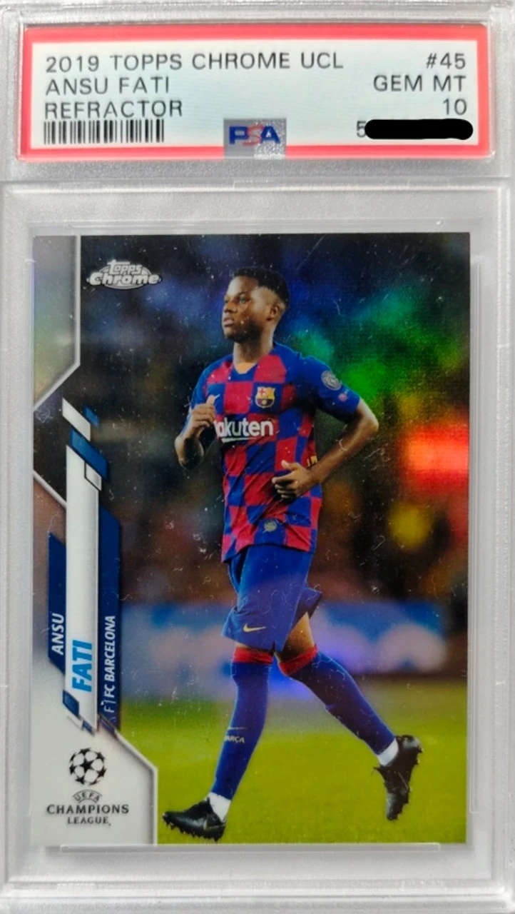 PSA10  2019 Topps Chrome UCL Ansu Fati Refractor