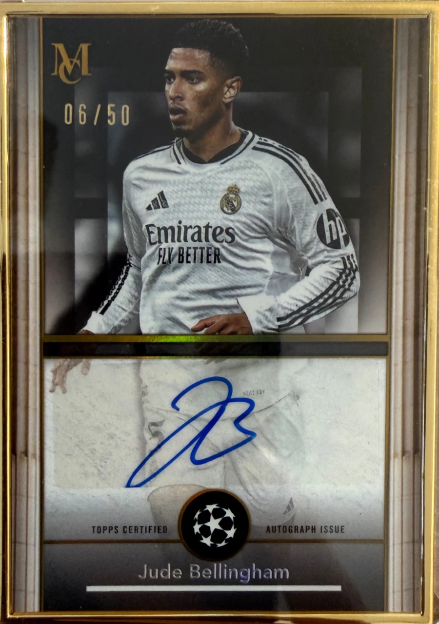 2024/25 Topps Museum Collection Jude Bellingham Framed Autograph