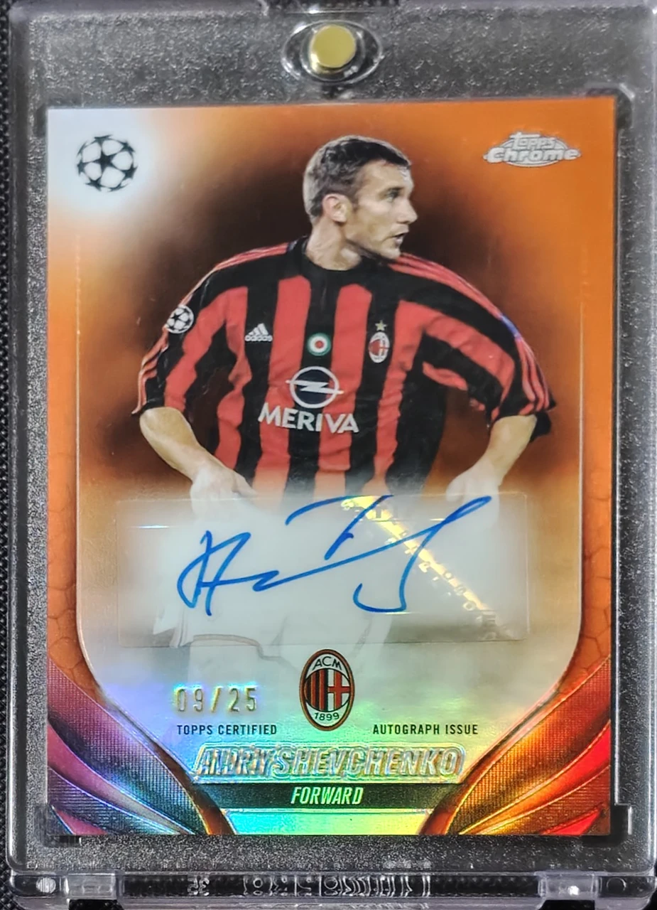 2023/24 Topps Chrome UEFA Club Competitions Andriy Shevchenko Autograph