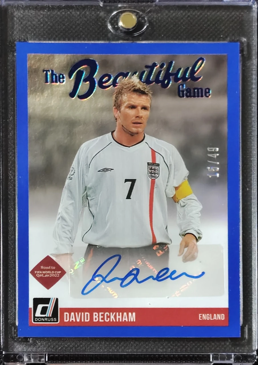 2021-22 Donruss Soccer The Beautiful Game Autographs David Beckham