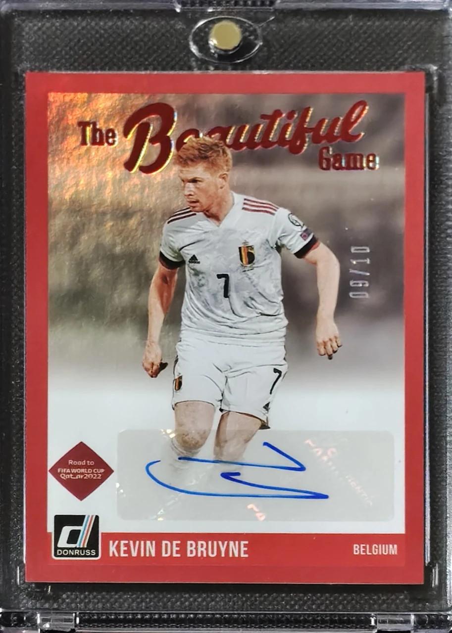 2021-22 Donruss Soccer The Beautiful Game Autographs Kevin De Bruyne