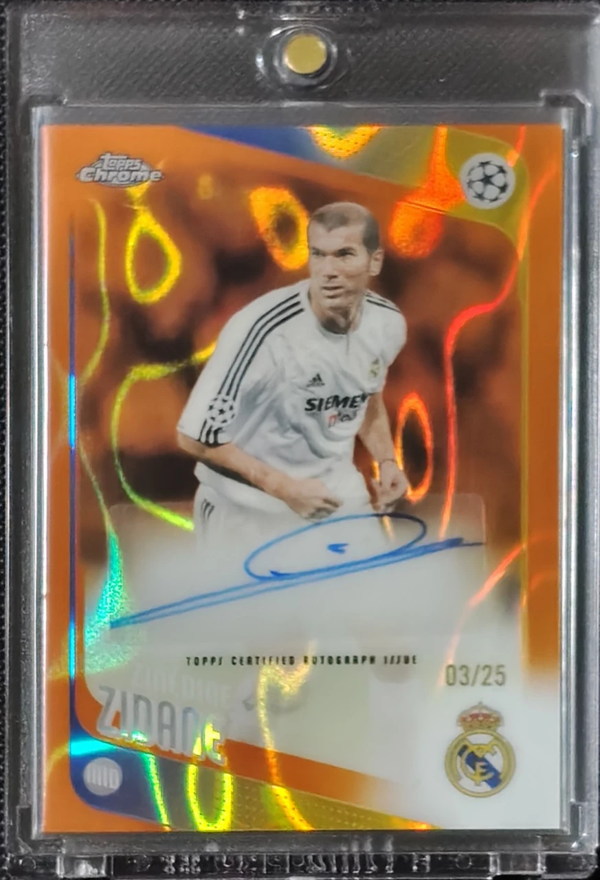 2025/26 Topps Chrome UEFA Club Competitions Zinédine Zidane Autograph
