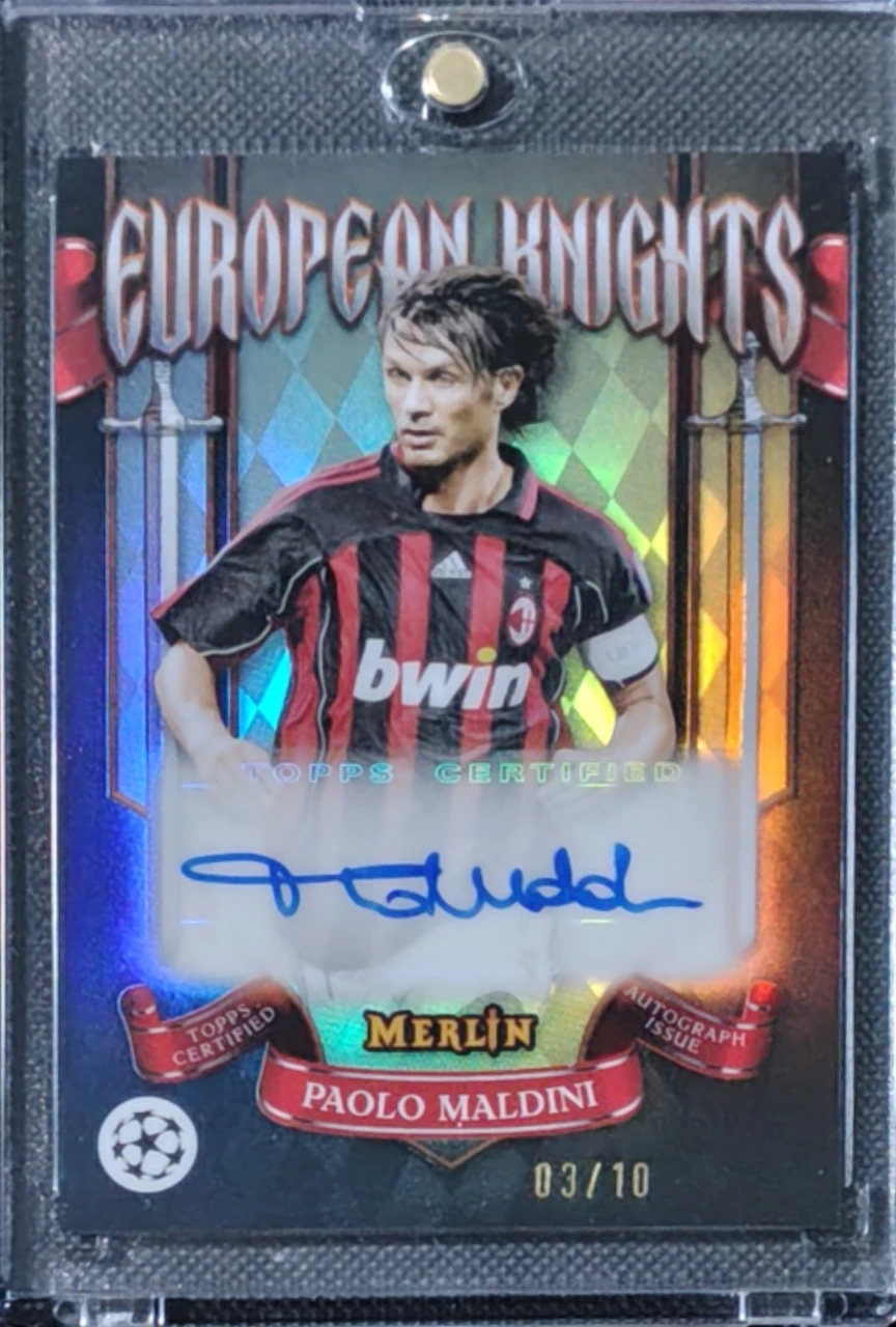 2024-25 Topps Merlin European Knights Autograph Paolo Maldini