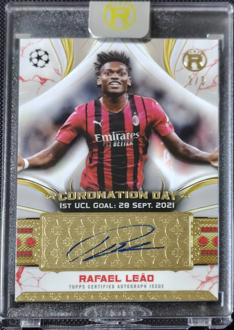 2024-25 Topps Reverence UEFA Club Competitions Coronation Day Autograph Rafael Leão
