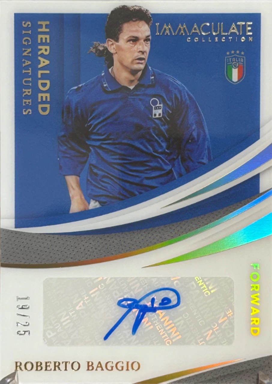 2023 Panini Immaculate Collection Heralded Signatures Roberto Baggio