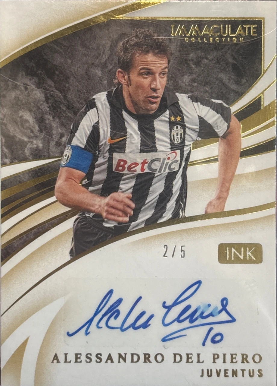 2020 Panini Immaculate Collection Soccer Alessandro Del Piero Autograph