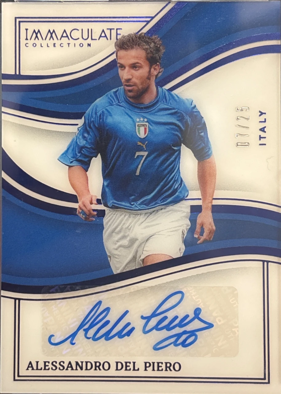 2023-24 Panini Immaculate Collection Soccer Alessandro Del Piero Autograph