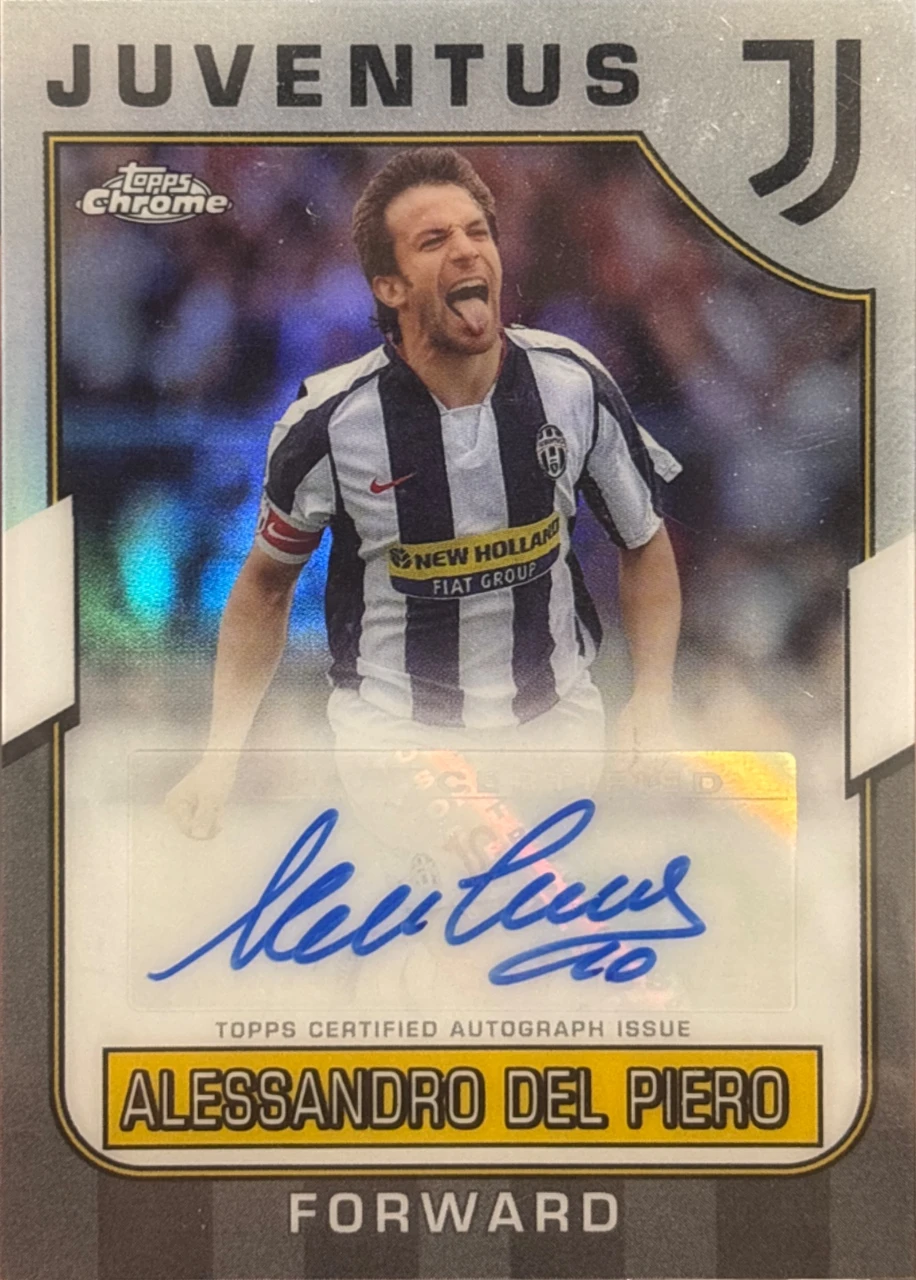 2022/23 Topps Chrome Juventus Alessandro Del Piero Autograph