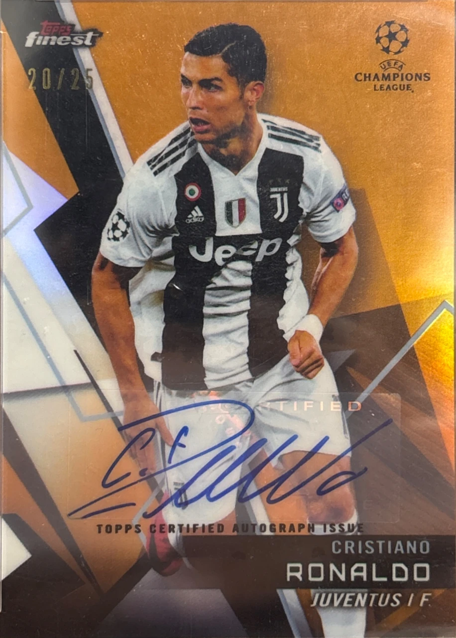 2018-19 Topps Finest Cristiano Ronaldo Autograph