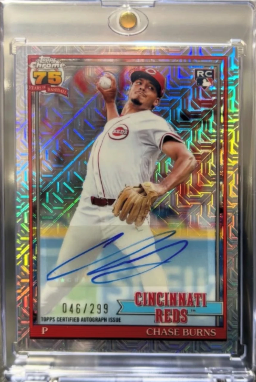 Topps Chrome CHASE BURNS auto 299枚限定
