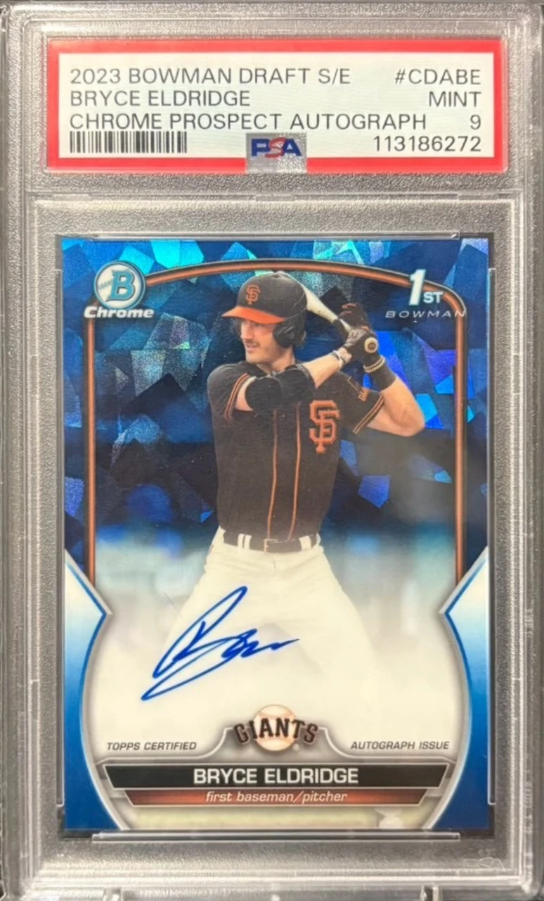 Topps Bowman BRYCE ELDRIDGE 1st bowman auto 199枚限定 PSA9