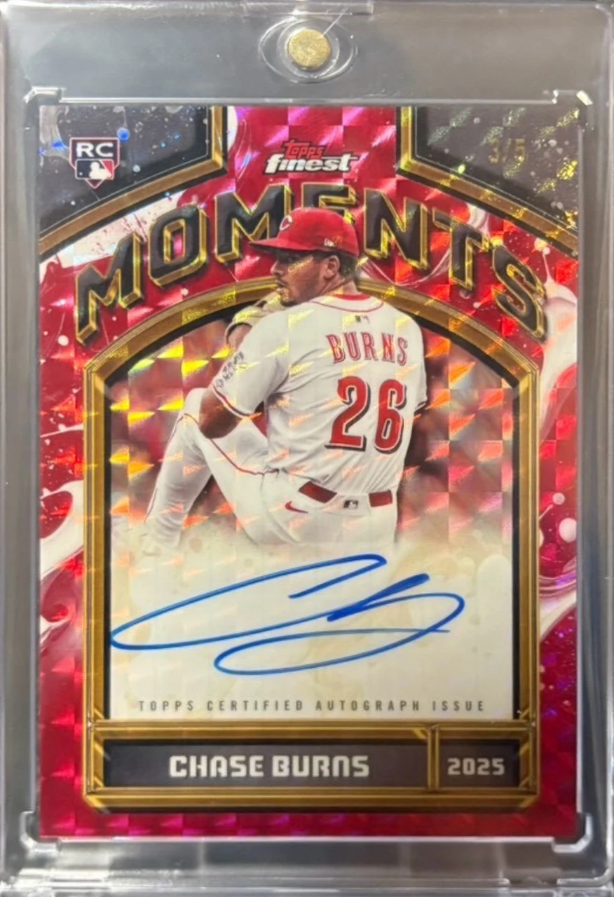 Topps Finest CHASE BURNS auto 5枚限定