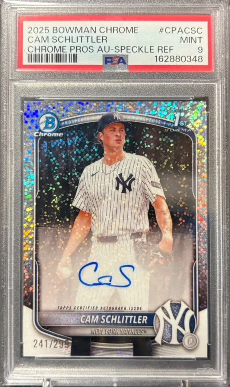 Topps bowman CAM SCHLITTLER 1st bowman auto 299枚限定 PSA9