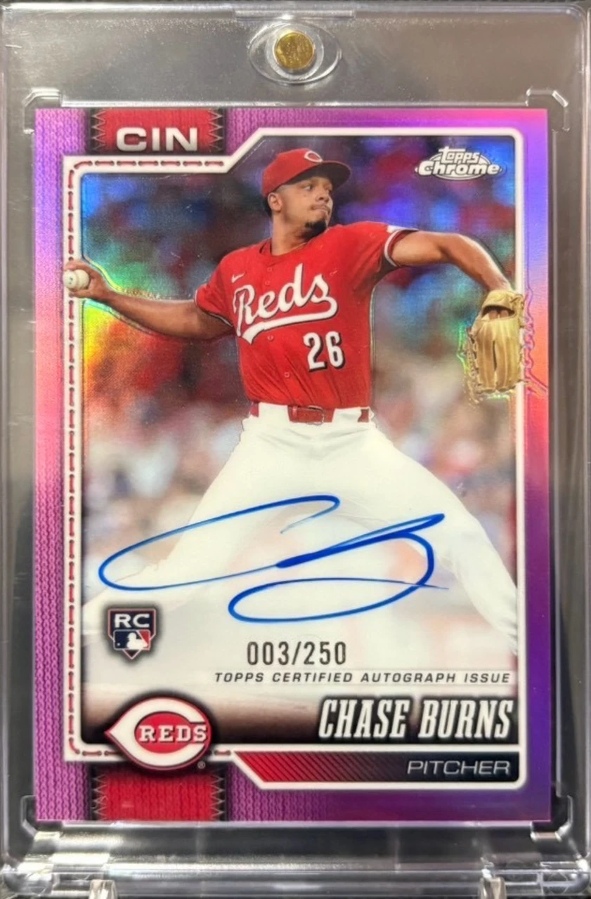 Topps Chrome CHASE BURNS auto 250枚限定
