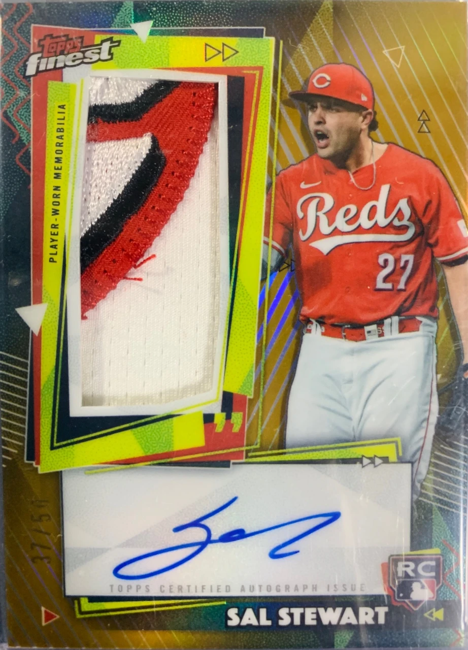 Topps Finest Sal Stewart Rookie Patch Autograph 50シリアル