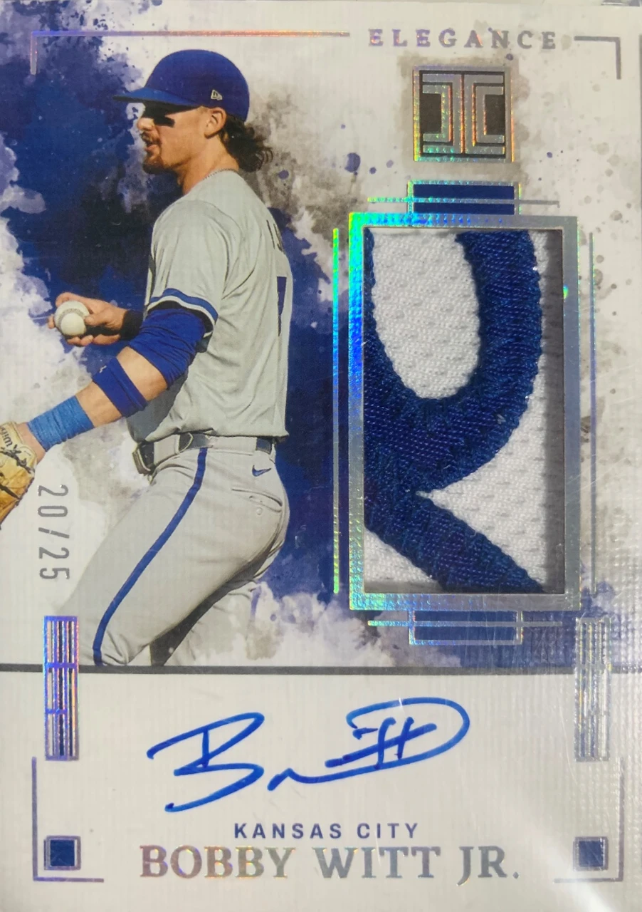 Panini Impeccable Bobby Witt Jr. Patch Autograph 25シリアル