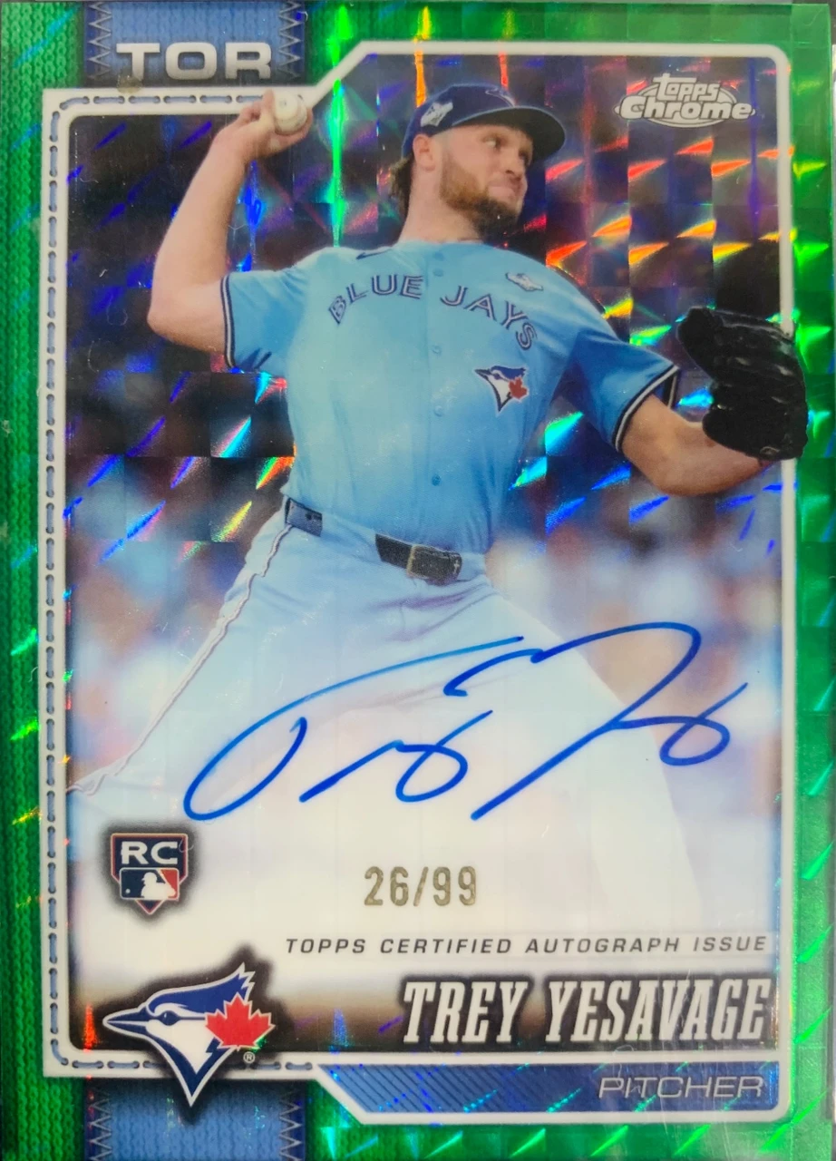 Topps Chrome Trey Yesavage Rookie Autograph 99シリアル