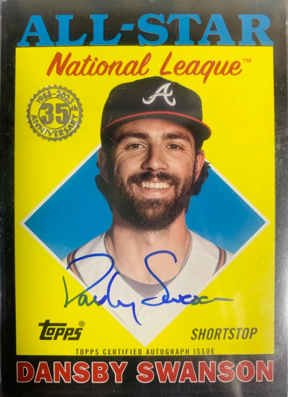 topps MLB Dansby Swanson Autograph 50シリアル