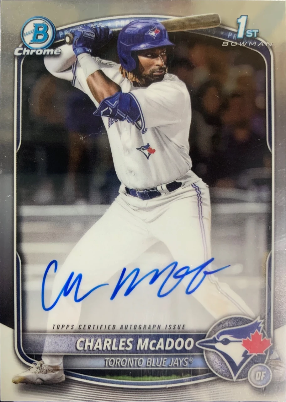 topps Bowman Chrome Charles McAdoo 1st Bowman Autograph