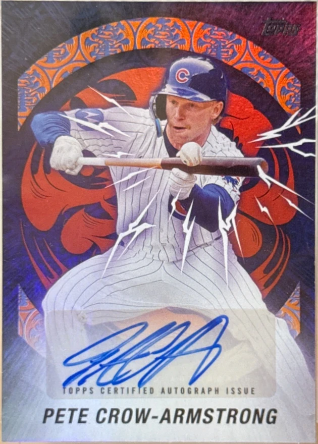 2025 Topps World Tour Domination Autograph Pete Crow-Armstrong /25