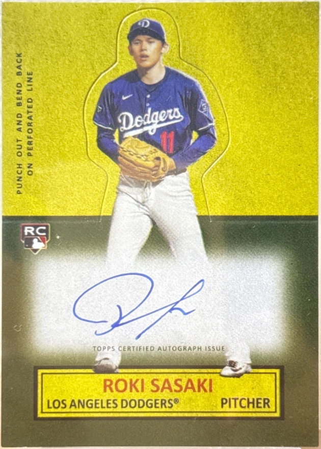 2025 Topps Archives 1964 Topps Stand-Ups Autograph Roki Sasaki